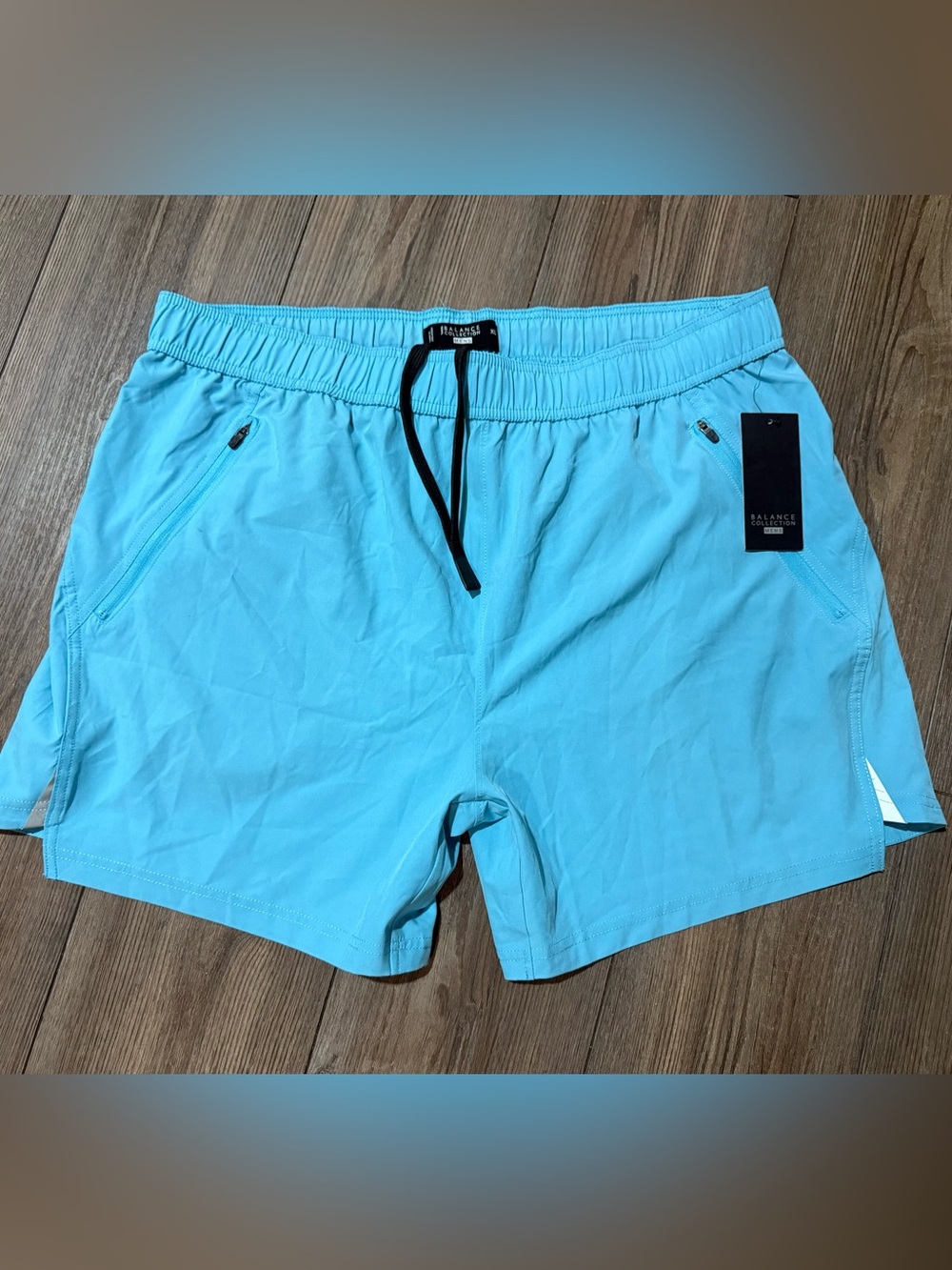 Balance Collection Men’s XL Delphinium Blue Athletic Running Shorts 5.5” NWT